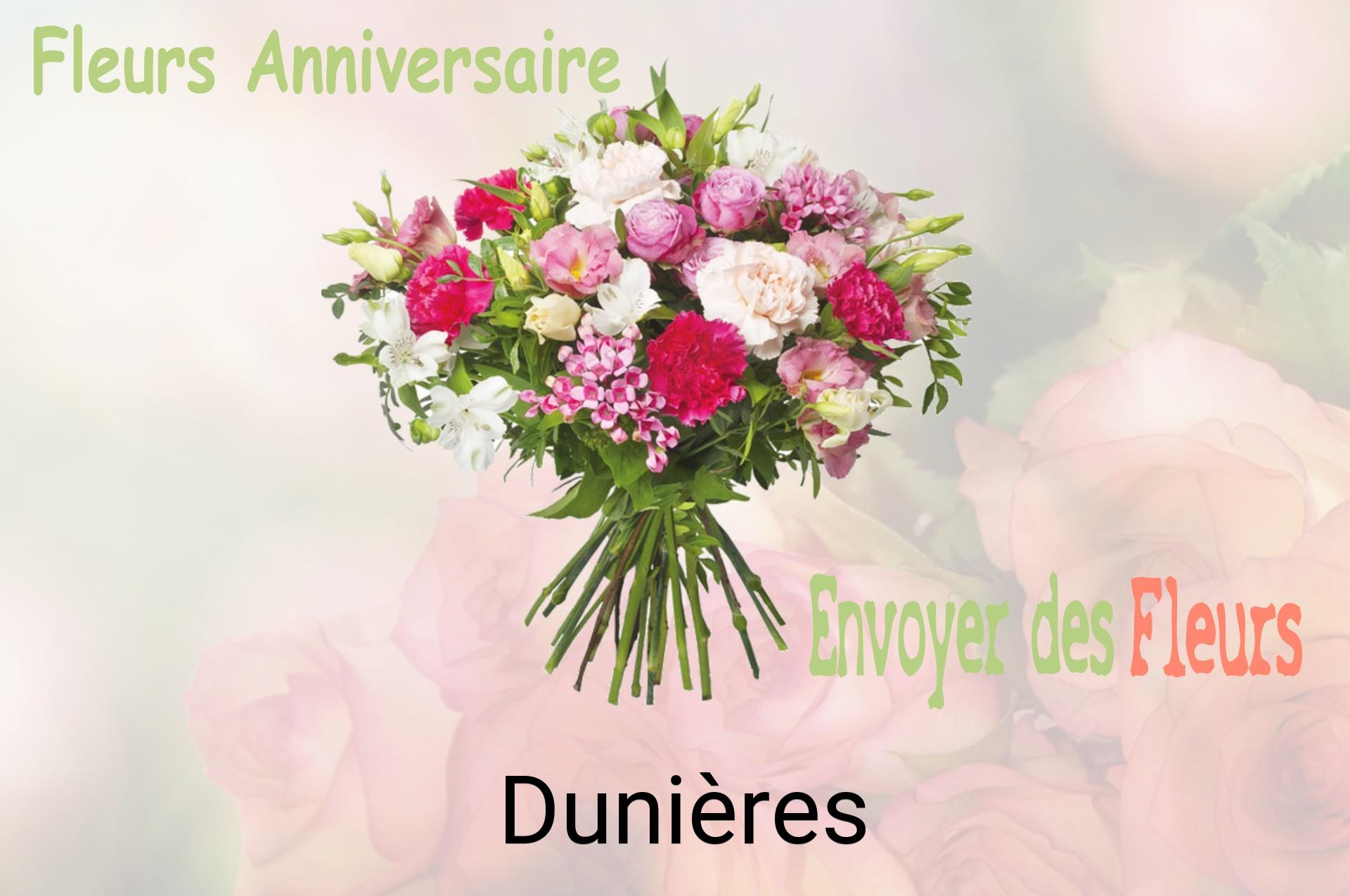 Bouquet de fleurs d’anniversaire livré à Dunières